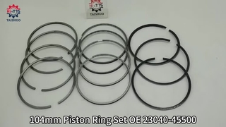 हुंडई HD56 HD78 D4DD डीजल इंजन के लिए 104 मिमी पिस्टन रिंग सेट OE 23040-45500