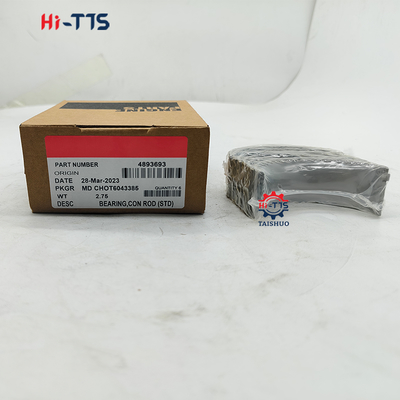 6D107 QSB6.7 ISDE 4893693 उच्च गुणवत्ता वाले डीजल इंजन पार्ट्स स्टील उत्खनन क्रैंकशाफ्ट बेयरिंग