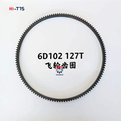 अच्छा दाम Excavator PC200-6 PC200-8 6D102 Flywheel Ring Gear 127 Teeth 127T 6732-31-4180 6728-82-8503 Construction ऑनलाइन