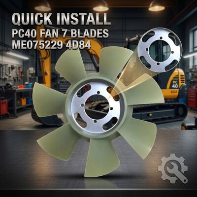 प्रत्यक्ष फिट बोल्ट-ऑन इंजन कूलिंग फैन 7 ब्लेड ME075229 4D84 Yanmar PC40 PC40-7 मिनी खुदाई त्वरित स्थापना प्रतिस्थापन